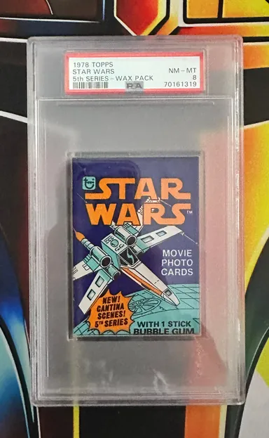 ZZZ) 1978 Star Wars 5th Series - Wax Pack PSA 8