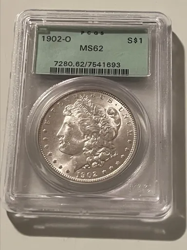 Morgan Silver Dollar 1902-O PCGS MS62