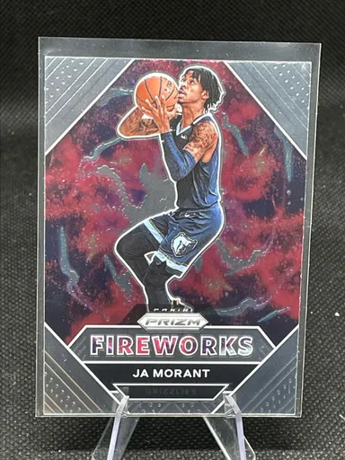 2020 Prizm Ja Morant Fireworks base #2 Memphis Grizzlies