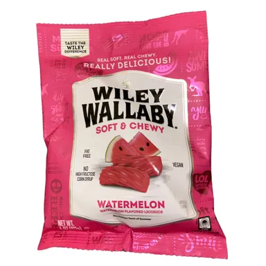 Wiley Wallaby Watermelon Licorice Candy