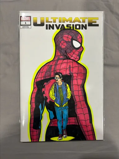Ultimate Invasion Tribute Cover Sketch & Signed by James Fugate