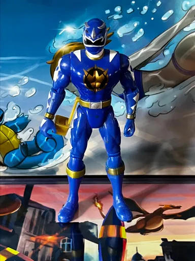 Power Rangers Dino Thunder Blue Ranger 2003 Figure