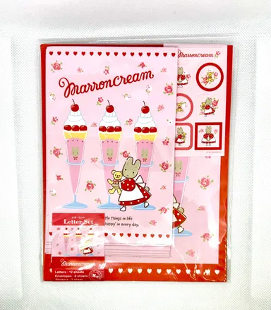 Sanrio Marron Crème Letter Set with Stickers - Sweet Shop