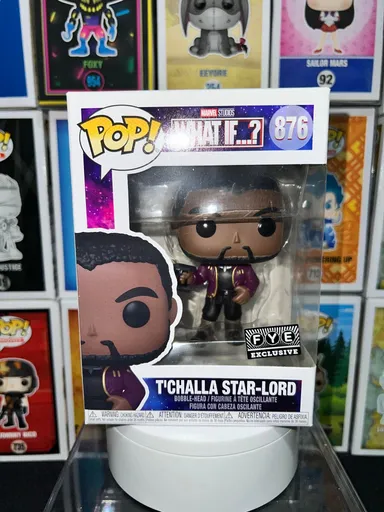 Funko POP! Marvel: What If - T'Challa Star-Lord (FYE Exclusive) #876 W/Protector
