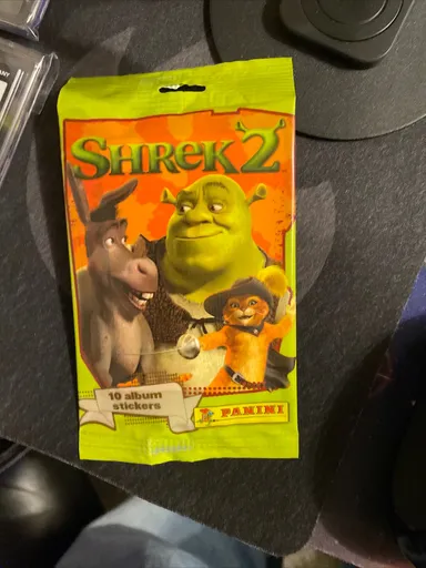 2004 Panini Shrek 2 Movie  Sealed 10 Stickers Sealed Pack