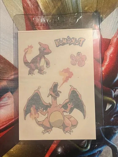 Pokémon vintage Merlin tattoo charizard
