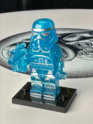 Trans Blue Storm Trooper MOC NON-LEGO