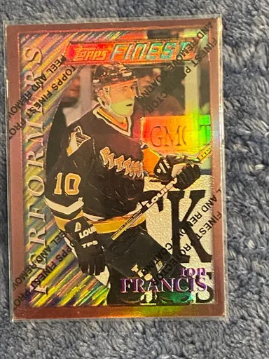 1996 Topps Finest Ron Francis Refractor w/ film