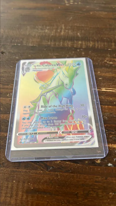 ice rider Calyrex Vmax mint condition special art rainbow