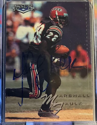 Marshall Faulk RC On Card Auto 1994 Classic Assets Rookie #7