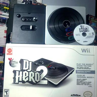 *FULL SET* DJ Hero 2 (Nintendo Wii, 2009)
