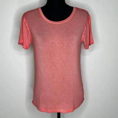 J America Oasis Womens Short Sleeve Shirt Size Small Coral Pink New