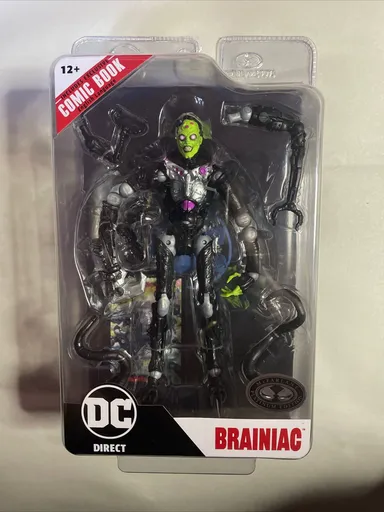 McFarlane Toys  DC  Direct Page Punchers  BRAINIAC  Platinum Edition  Chase  Action Figure  New 2024