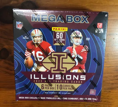 2023 Panini Illusions Football Mega Box NFL Trading Cards - Factory Sealed