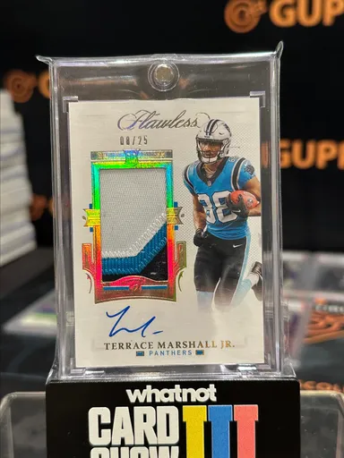 2021 Flawless Terrace Marshall RPA on card auto Panthers Gold /25