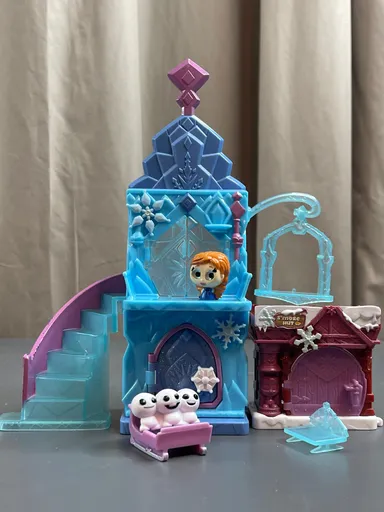 Disney - Frozen - Frozen Ice Castle Doorables Playset with Set Exclusive Anna & Snowgies (S1 - Playsets)