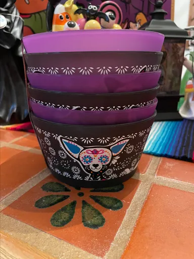 New Day of the Dead pets cereals bowls- set of 6