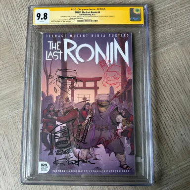 TMNT: The Last Ronin #4 CGC 9.8 Signed & Sketched IDW 2021 Noah Sult Cover