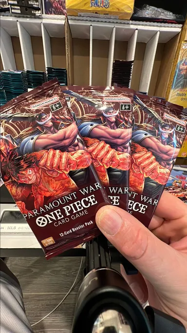 one piece english OP02 booster packs x3