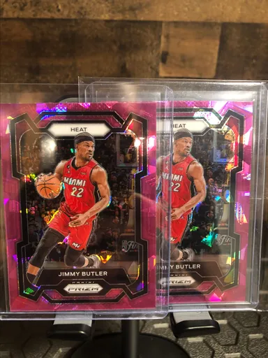 Jimmy Butler (2) 2023-24 Pink Cracked Ice Prizm