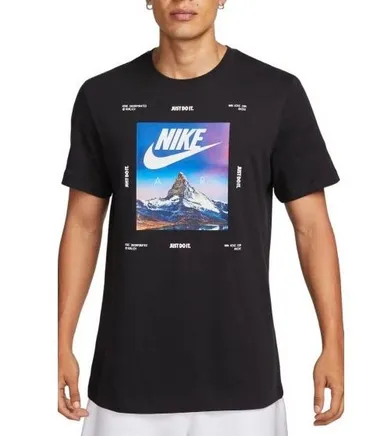 Nike Sportswear 'Air Mountain' Men's Black Graphic T-Shirt (Sz M)