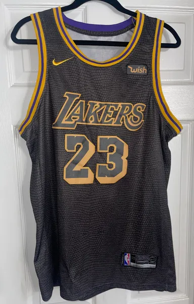 Adult LeBron James Black Mamba LA Lakers Nike men's size 50