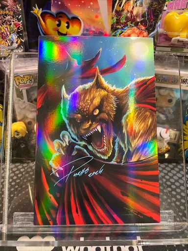 C2E2 2024 Exclusive Poncho Werewolf Foil Cover Art book Signed by Poncho COA