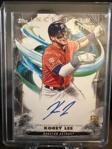 2023 Topps Inception Korey Lee RC Autograph 37/299