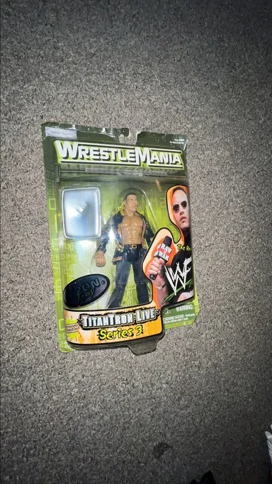 WWF Jakks Pacific WrestleMania 2000 Titan Tron Live Series 3 The Rock Brand New