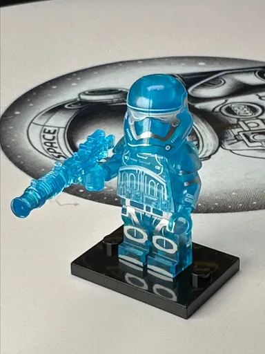 Trans Blue Clone Trooper MOC NON-LEGO