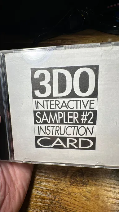 3DO - Interactive Sampler CD 2 - Instruction Card + Disc