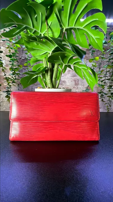 Louis Vuitton Epi Red Long Wallet