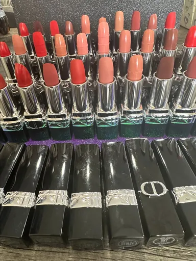Dior set of 25 assorted lipsticks in black case UNBOXED