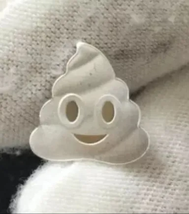 1g gram .999 Fine Silver Emoji Poop