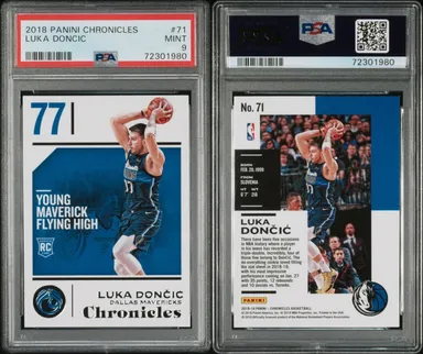 2018 Panini Chronicles Basketball LUKA DONCIC NBA Card #71 PSA Game