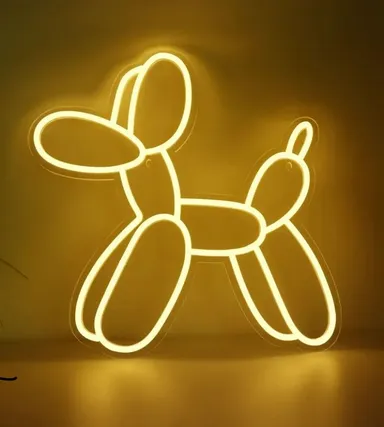 Balloon Dog LED Light Wall Art