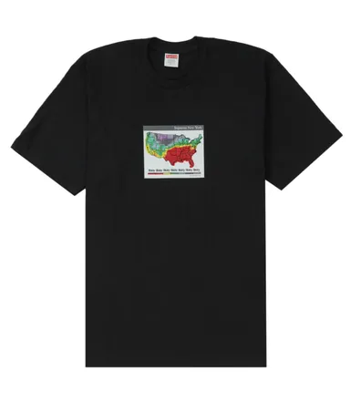 Supreme Size XL Weather Black T-Shirt