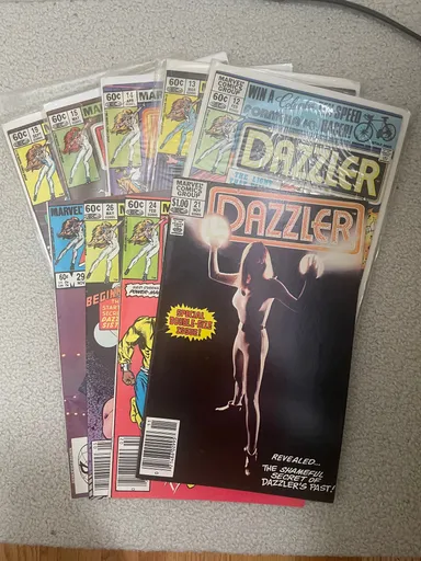 Dazzler comic lot! Nine issues!