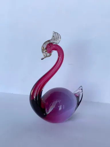 Murano Glass Swan by Barbini