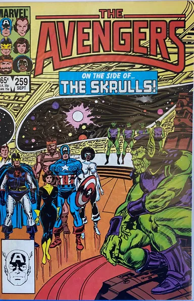 Avengers #259 (1985) 3rd Appearance Nebula, Skrull, Starfox, Hercules