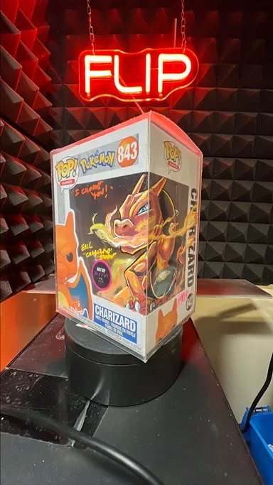 Charizard- Signed by Eric Stuart with Custom Art