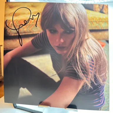 Taylor Swift Midnights Hand Signed Mahogany Edition Vinyl