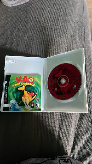 Dreamcast Kao The Kangaroo DISC, MANUAL, CUSTOM CASE !READ!