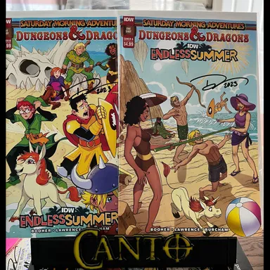 DUNGEONS & DRAGONS: SATURDAY MORNING ADVENTURES Endless Summer one-shot 2-cover signed set!