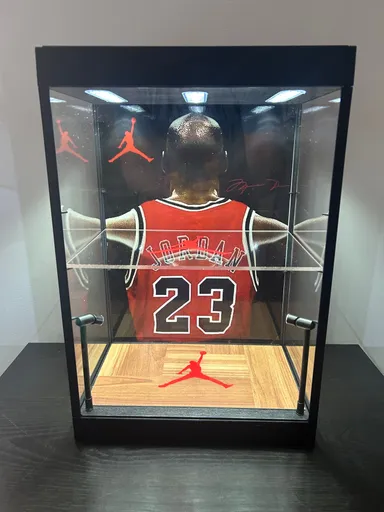Michael Jordan double tier display case #7