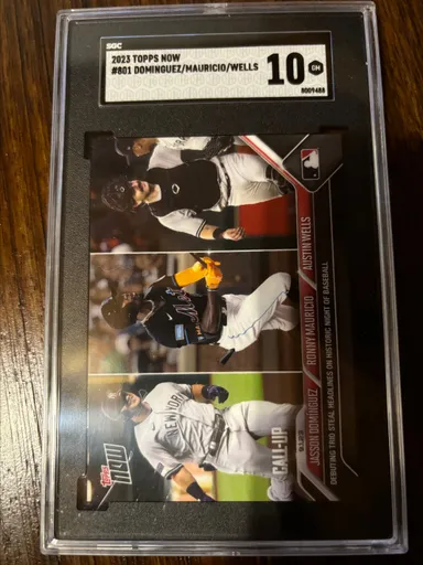 2023 Topps Now Dominguez/Mauricio/Wells SGC  10