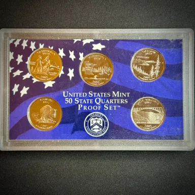 2005-S US Mint 50 State Quarters Proof Set