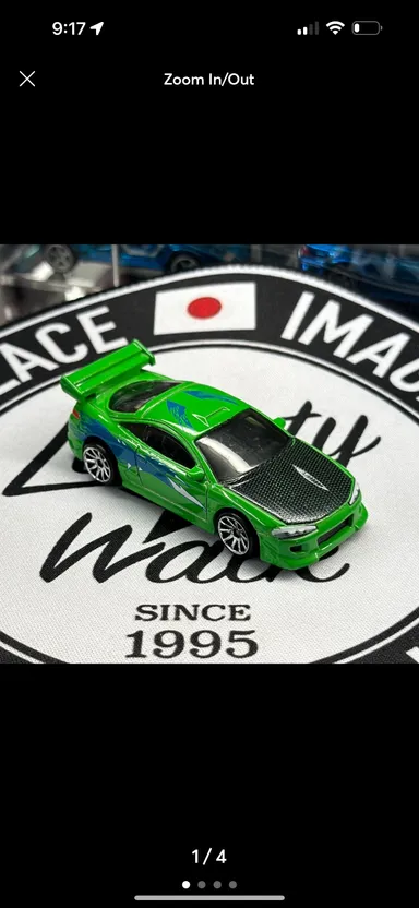 Hot Wheels Green ‘95 Mitsubishi Eclipse (Fast & Furious Series 1 #1/10) LOOSE