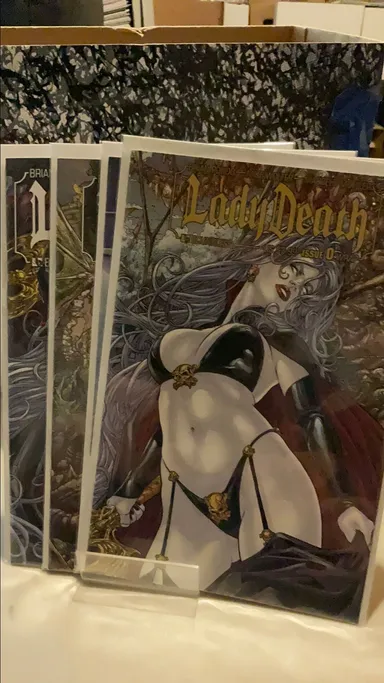 Lady Death 0-3 all wrap around covers