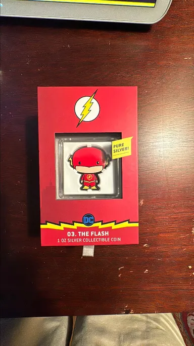 2020 Niue DC Comics The Flash 1oz Silver Proof Chibi Coin with Mintage of 2000